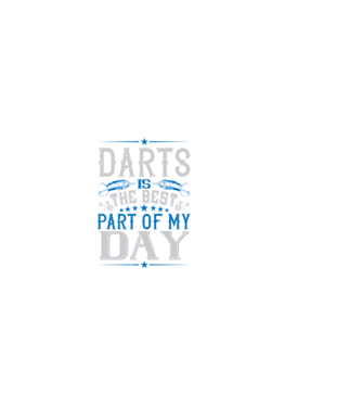 darts is the best part of my day-01 minta fekete pólón