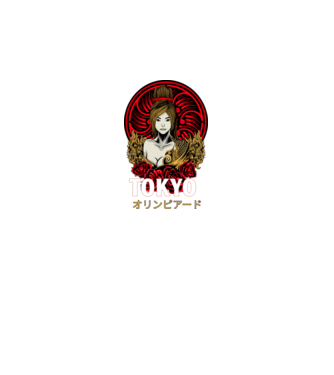 OLIMPIA Tokyo 03 minta fekete pólón