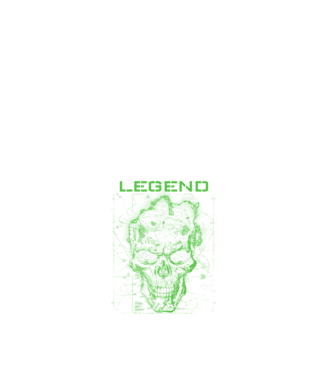 Skull-inspired-by-a-shooters-game minta fehér pólón