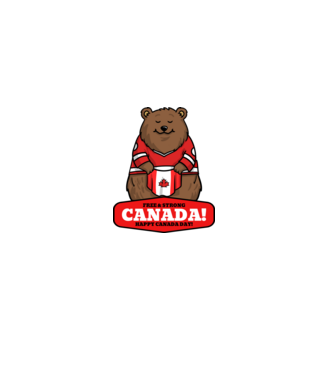 Canada day 02 minta szürke pólón