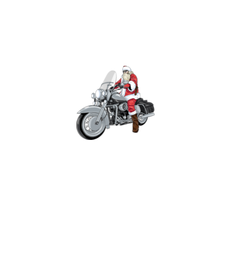 christmas santa claus motorcycle 5573091 minta szürke pólón