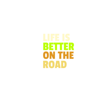 Life is better minta fekete pólón