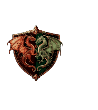 two-dragons minta fekete pólón
