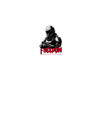 Soldier-graphic-inspired-by-a-shooters minta fekete pólón