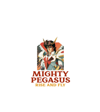 Pegazus minta fekete pólón