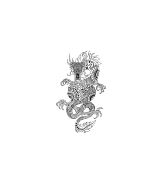 Dragon colection 6 minta fekete pólón