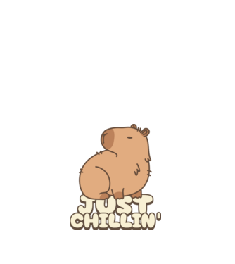 Just chillin minta fehér pólón