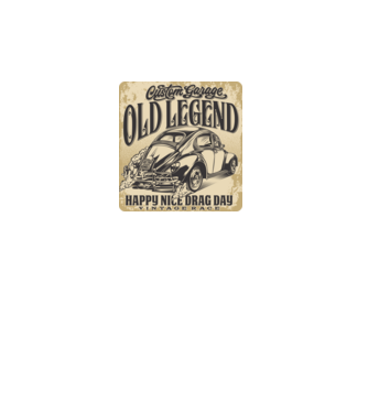 OLD LEGEND minta türkiz pólón