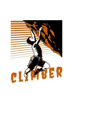 TR climber minta fekete pólón