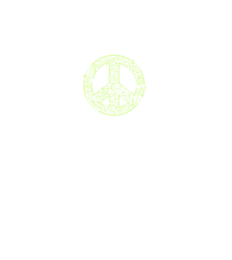 Electric Peace minta fekete pólón