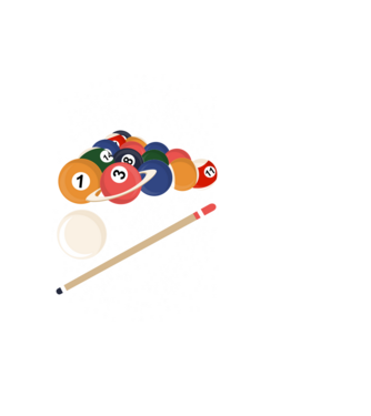 Billiard Space minta fekete pólón
