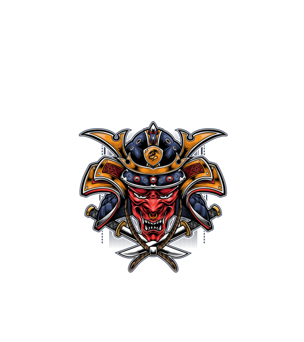 red dragon samurai 01 minta fekete pólón