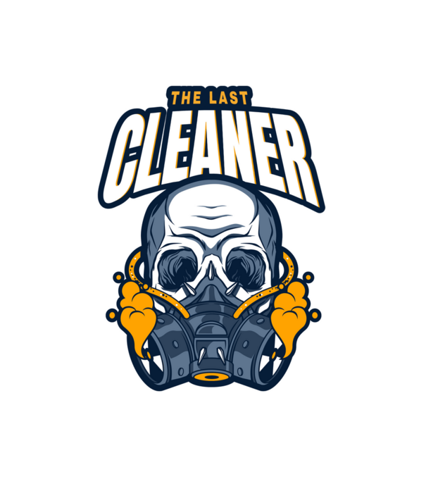 The last cleaner 05 minta fehér pólón
