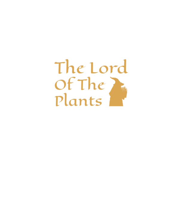 lord-of-the-Plants minta farmerkék pólón