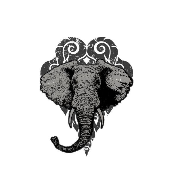 ELEPHANT 1 minta fehér pólón
