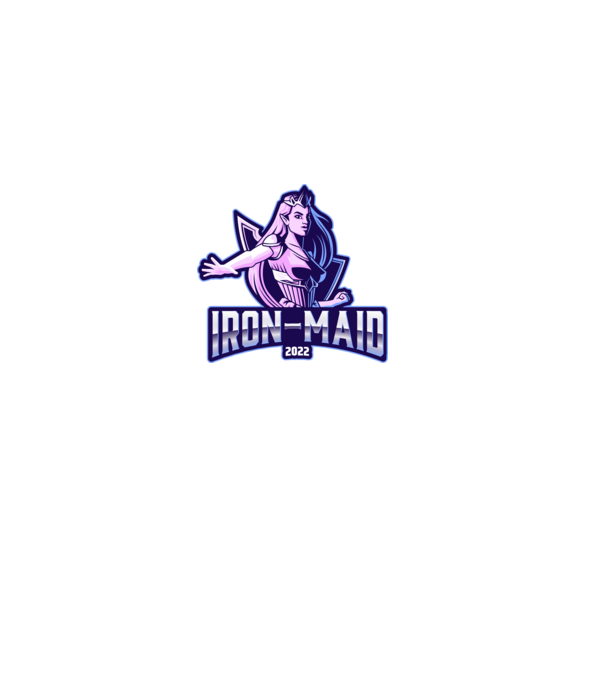 Iron Maid2 minta fekete pólón