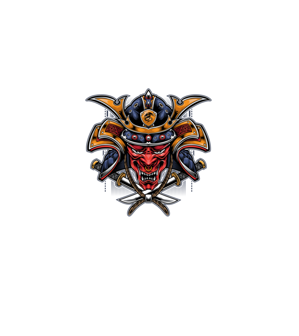 red dragon samurai 01 minta fekete pólón