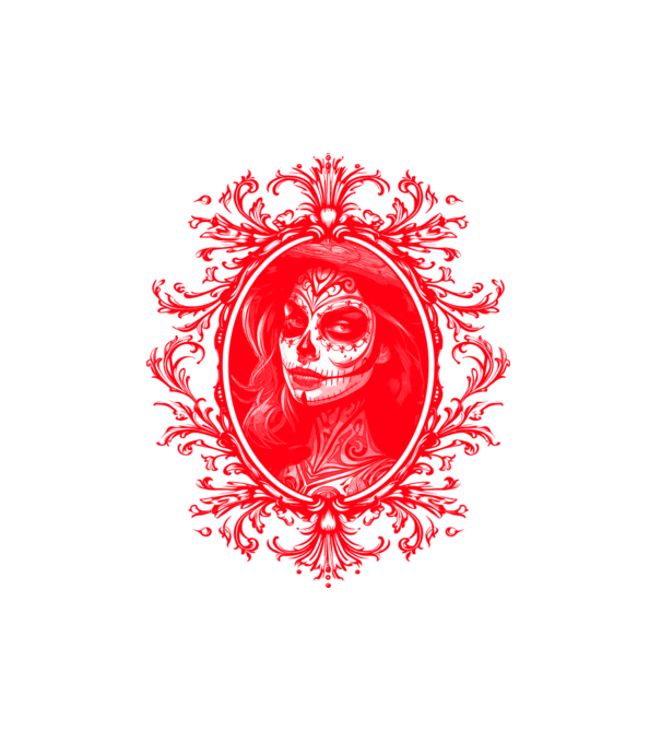 Red horror minta fehér pólón