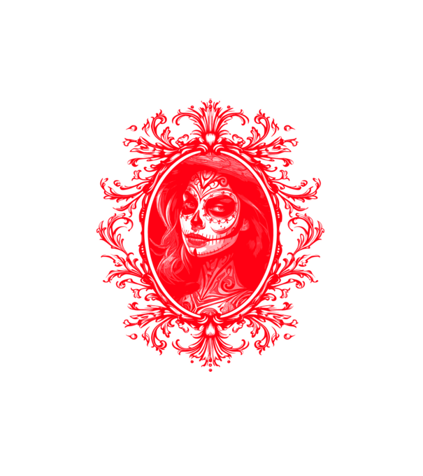 Red horror minta fehér pólón