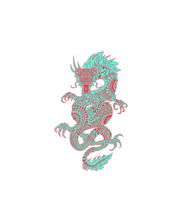 Dragon colection 7 minta fehér pólón