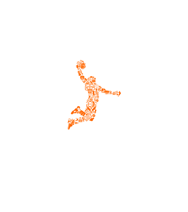 Basketball Player minta fekete pólón