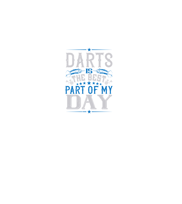 darts is the best part of my day-01 minta fekete pólón