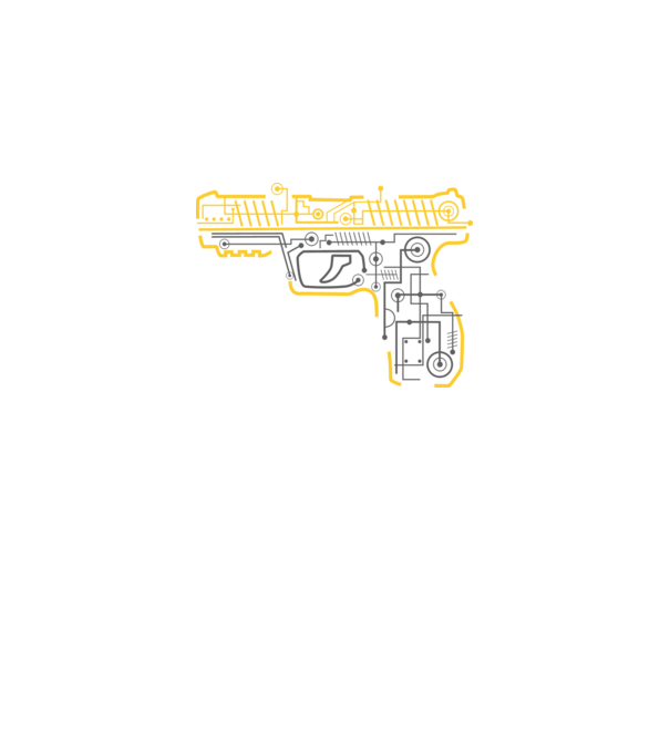 Electric Gun minta szürke pólón