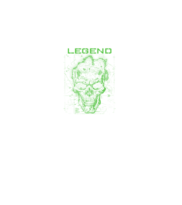 Skull-inspired-by-a-shooters-game minta fekete pólón