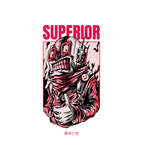 Superior 01 minta fehér pólón