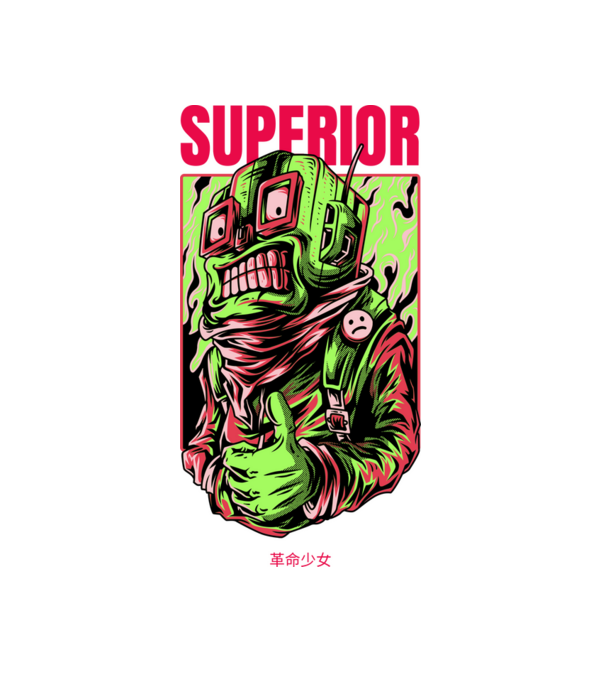 Superior 01b minta fehér pólón