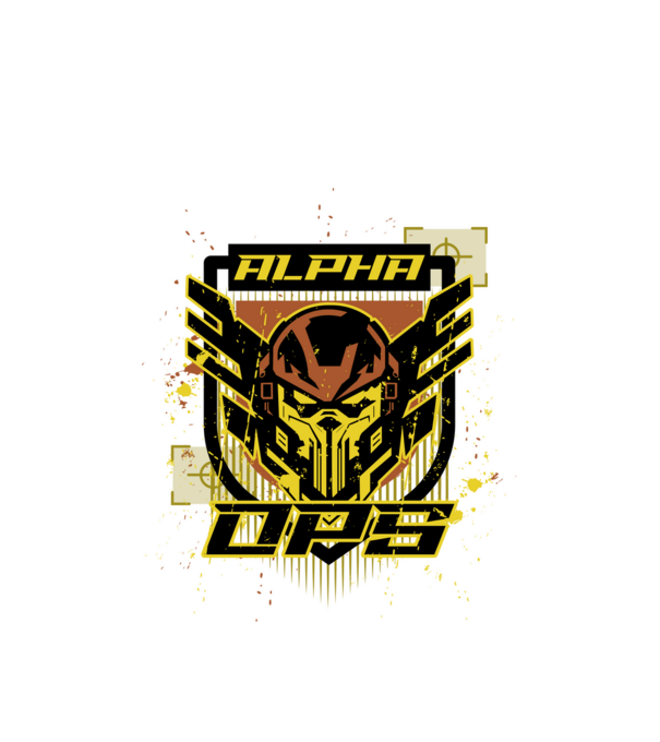 game-inspired minta fehér pólón