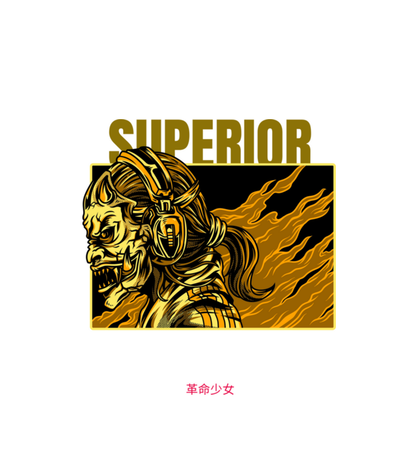 Superior 09 minta fehér pólón