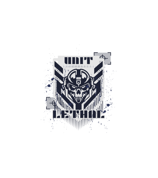 military-emblem-with minta fehér pólón