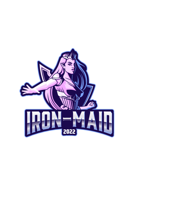 Iron Maid2 minta fekete pólón