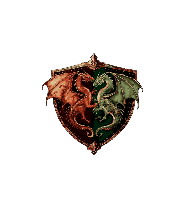two-dragons minta fehér pólón