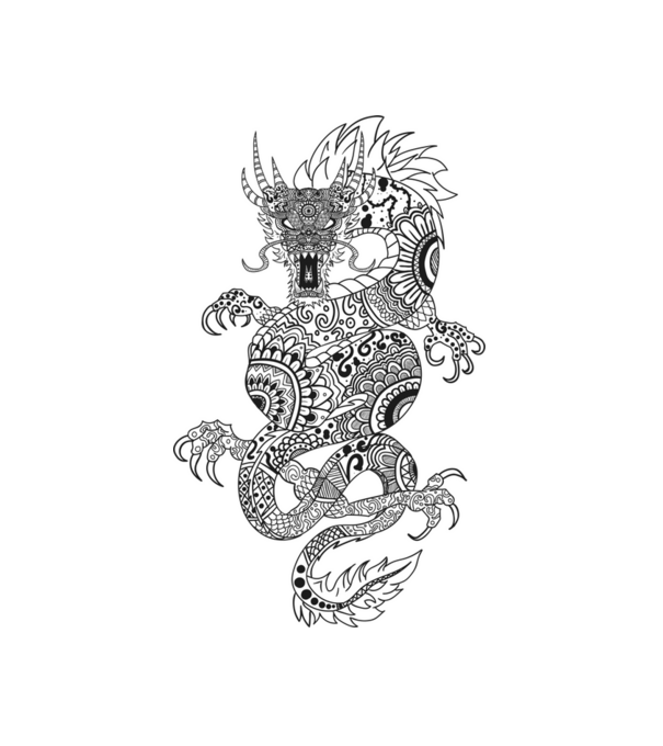 Dragon colection 6 minta fehér pólón