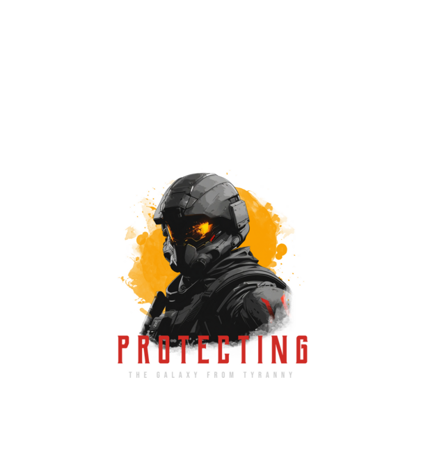 soldier-themed minta fekete pólón