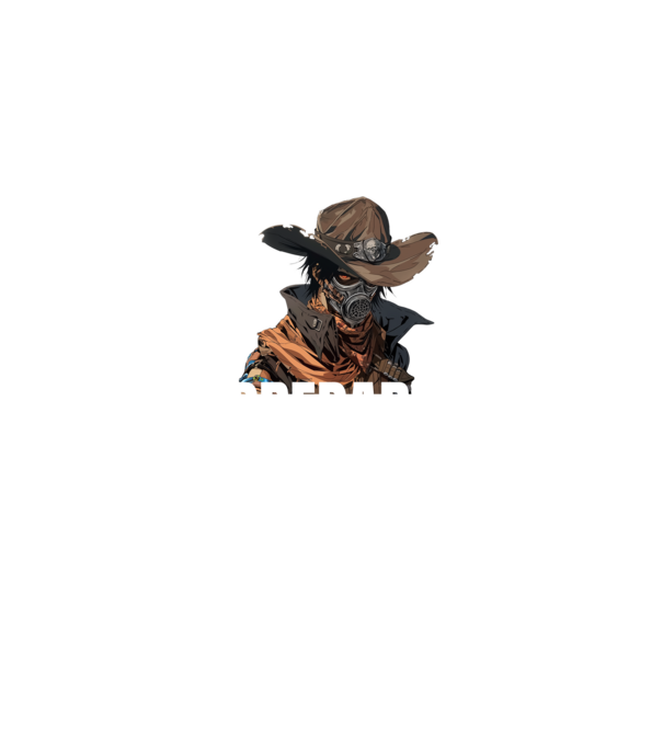 an-apocalyptic-cowboy minta farmerkék pólón