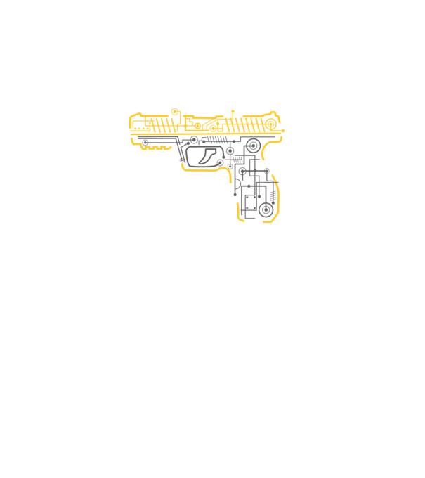Electric Gun minta szürke pólón