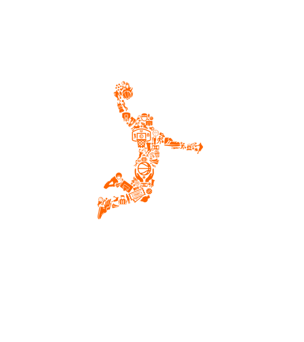 Basketball Player minta fekete pólón