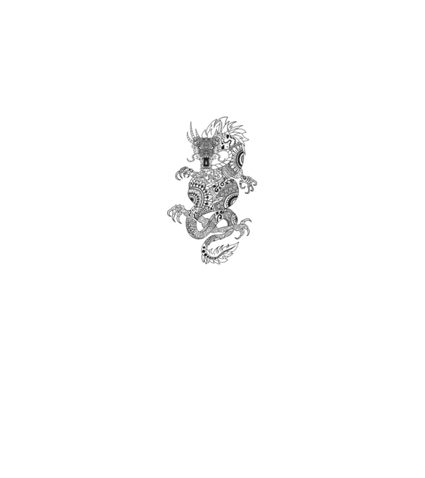 Dragon colection 6 minta királykék pólón