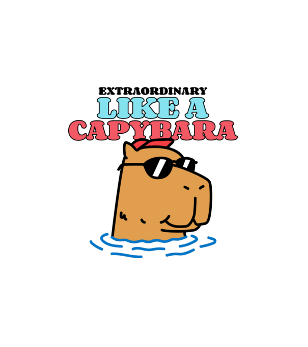 like a capybara minta fehér pólón