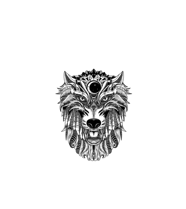 Wolf RT 01 minta fekete pólón