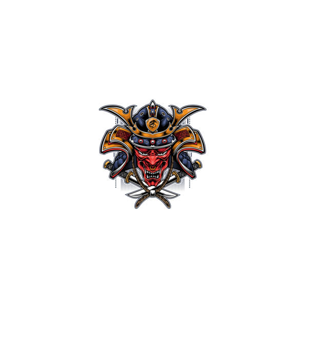 red dragon samurai 01 minta fekete pólón