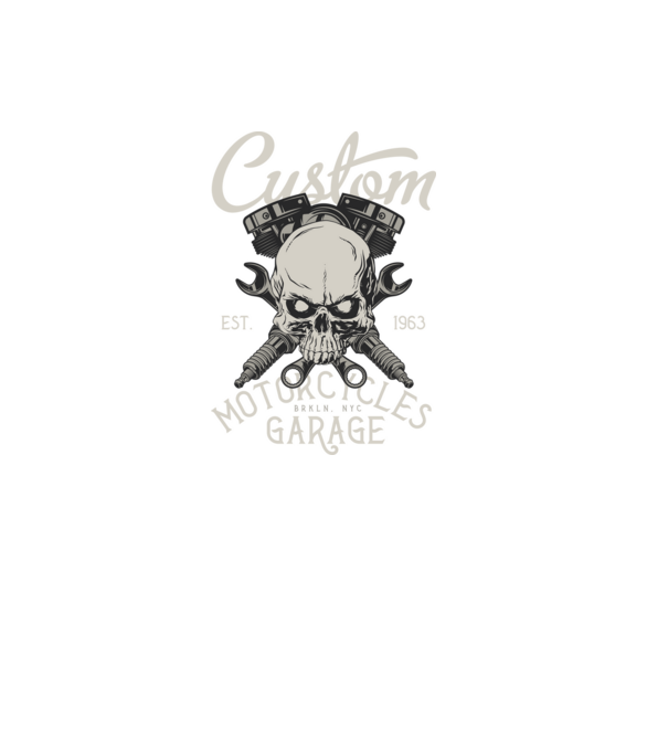 Kerozin Skull 03 minta fekete pólón