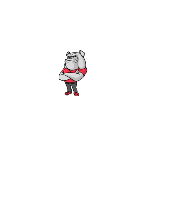 Bull dog 1 minta fekete pólón