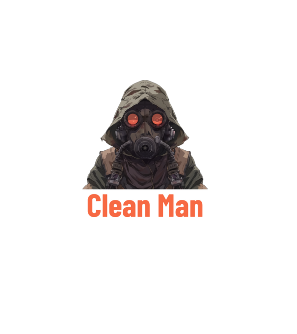 clean man minta sötétkék pólón