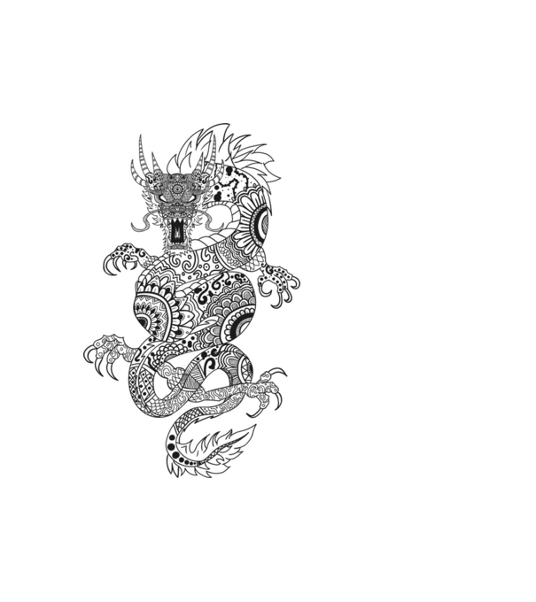 Dragon colection 6 minta fehér pólón
