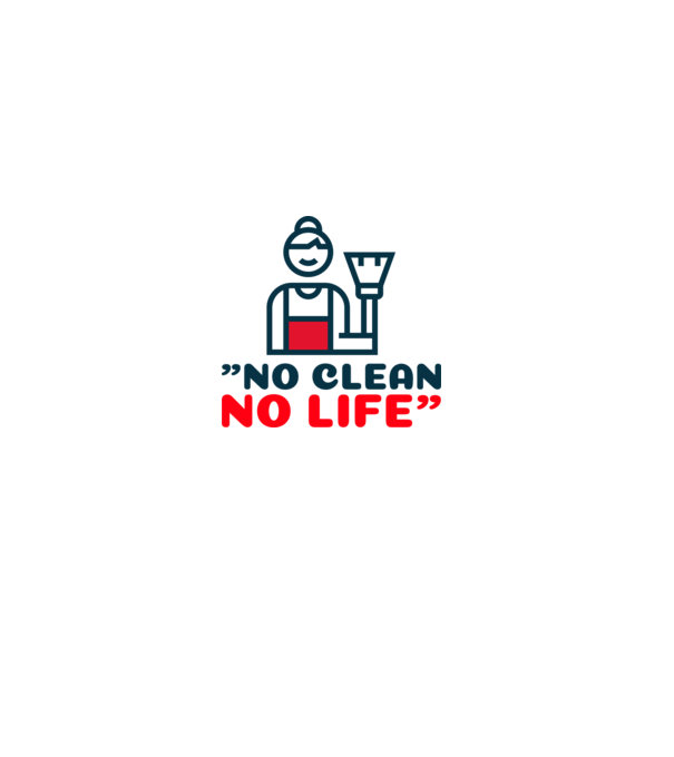 No clean-No life minta piros pólón