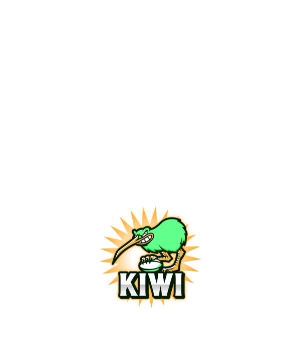 S Kiwi 01 minta sötétkék pólón